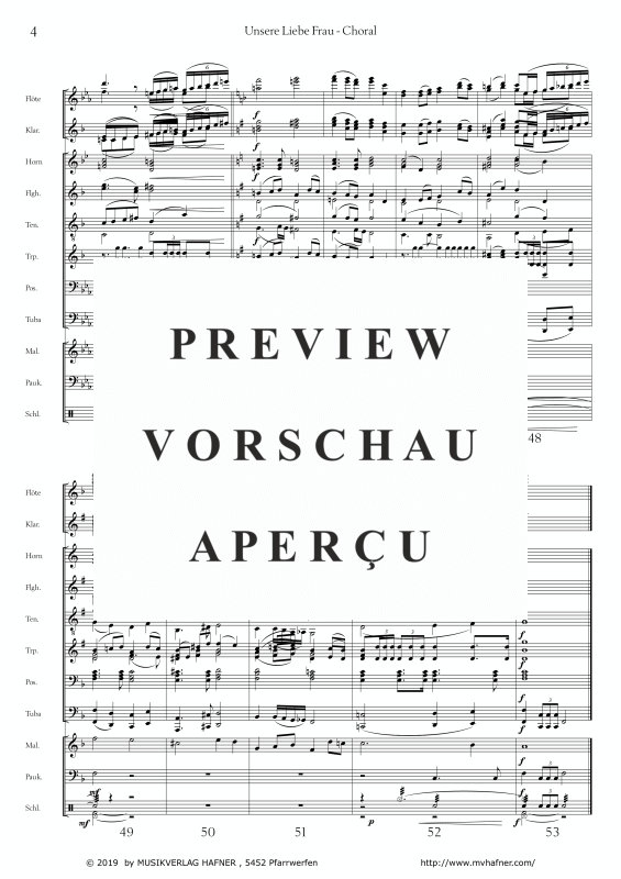gallery: Unsere Liebe Frau - Choral, , (Großes Blasorchester)