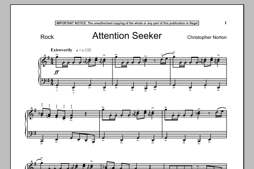 Product gallery: Page 1 of 1 Attention Seeker, Christopher Norton