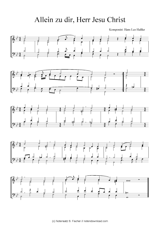 Product picture to: Allein zu dir, Herr Jesu Christ Hans Leo Haßler