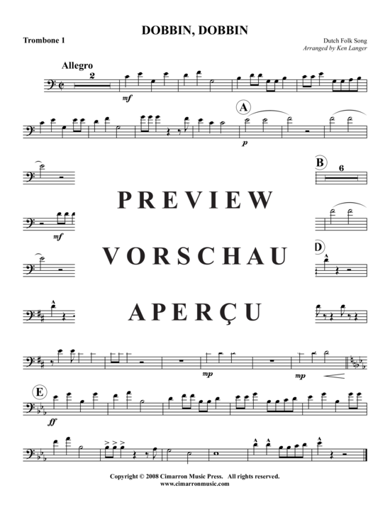 Product gallery: Page 4 of 7 Dobbin, Dobbin , , (Trombone Quartet)