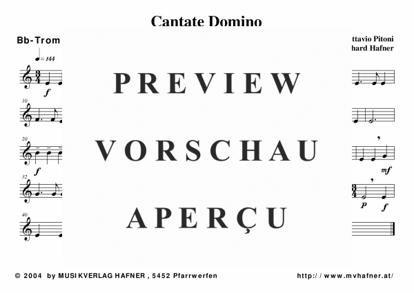 Produktgalerie: Seite 9 von 11 Cantate Domino, , (Blechbläser Quintett)