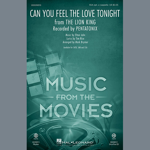 Produktbild zu: Can You Feel The Love Tonight (from The Lion King) (arr. Mark Brymer)