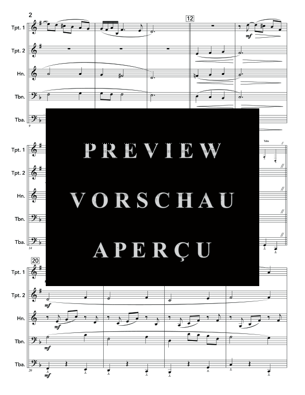 Produktgalerie: Seite 6 von 11 Cavalleria Rusticana, , (Blechbläser Quintett)