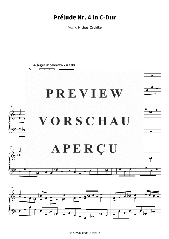Produktgalerie: Seite 5 von 7 Prélude Nr. 4 in C-Dur, , Klavier Solo