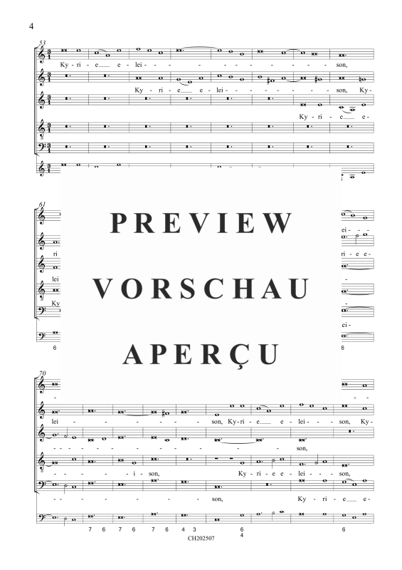 Produktgalerie: Seite 5 von 11 Missa brevis (Klassiker der Chormusik), , Gemischter Chor 5-stimmig und BC