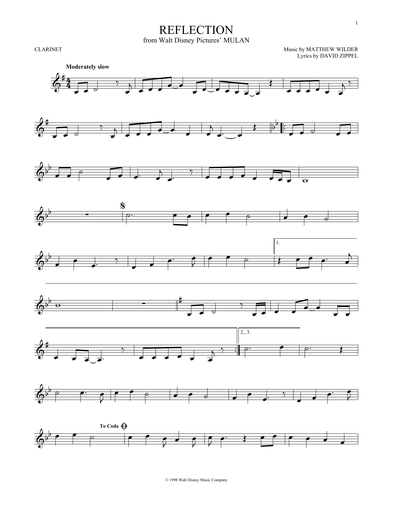 Product gallery: Page 1 of 1 Reflection (Pop Version) (from Mulan), Christina Aguilera