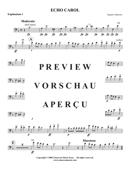 Product gallery: Page 4 of 9 The Echo Carol , , (Tuba Quartet: 2x Baritone, 2xTuba)