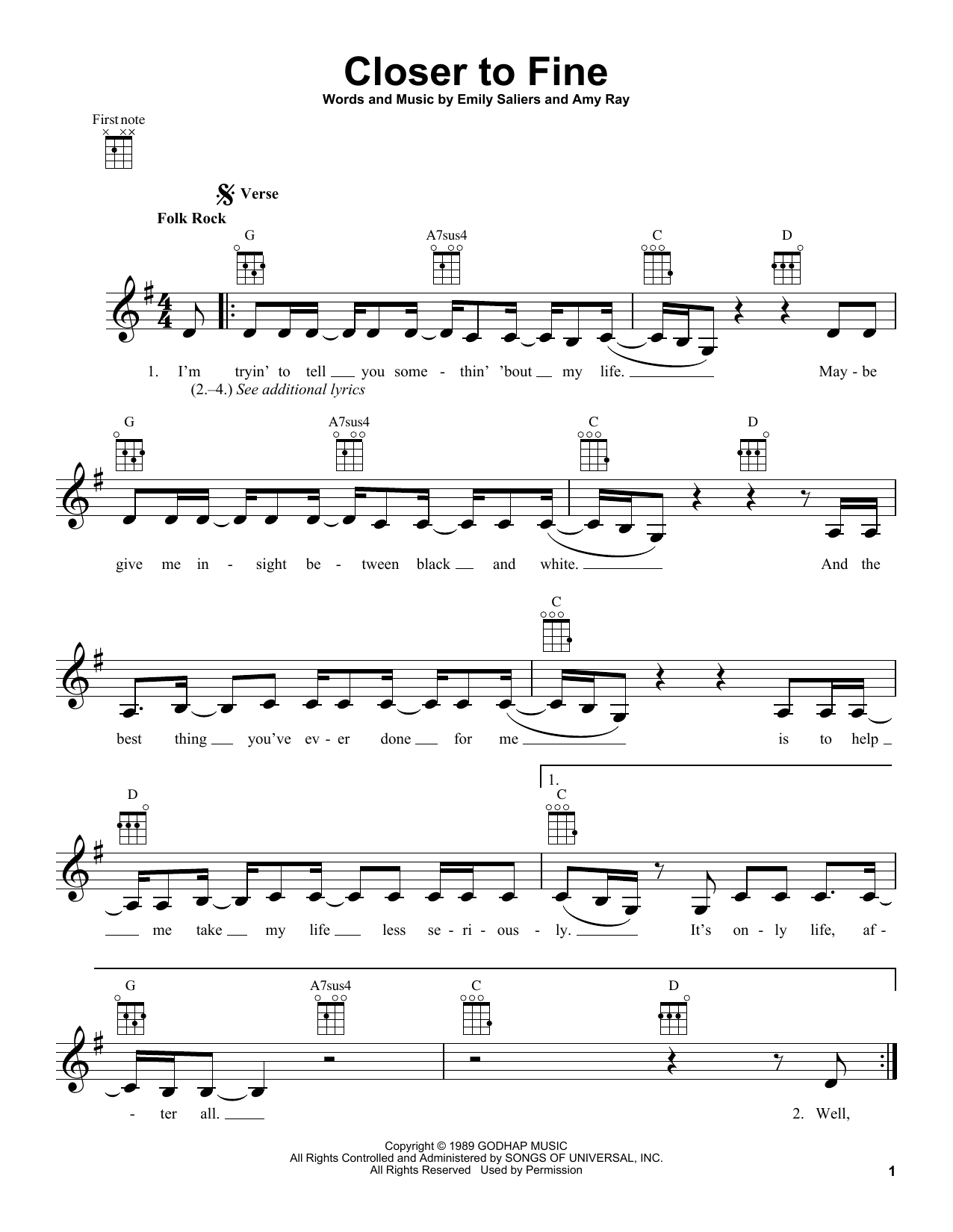 Product picture to:  Closer To Fine - Indigo Girls