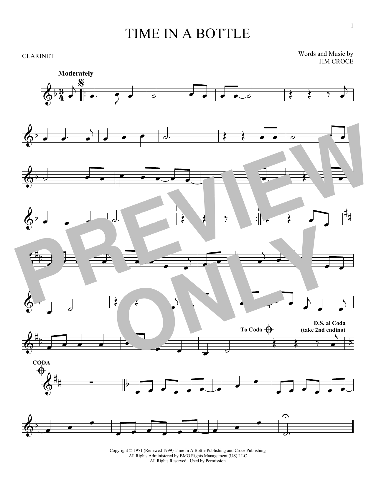 Product gallery: Page 1 of 1 Time In A Bottle, Jim Croce