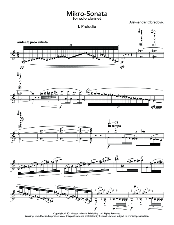 Product gallery: Page 1 of 11 Mikro-Sonata, , (Klarinette Solo)