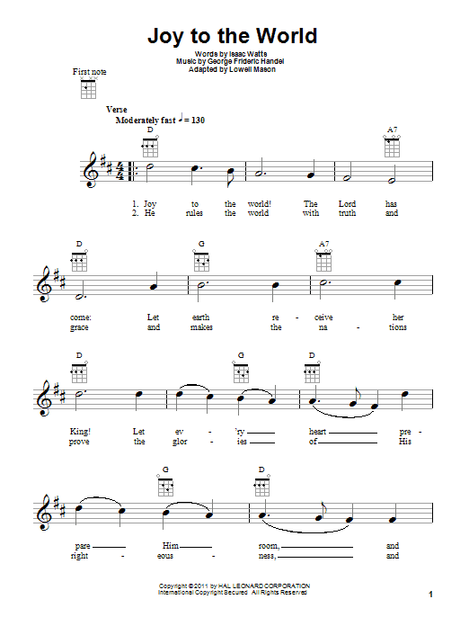 Product gallery: Page 1 of 1 Joy To The World, Isaac Watts