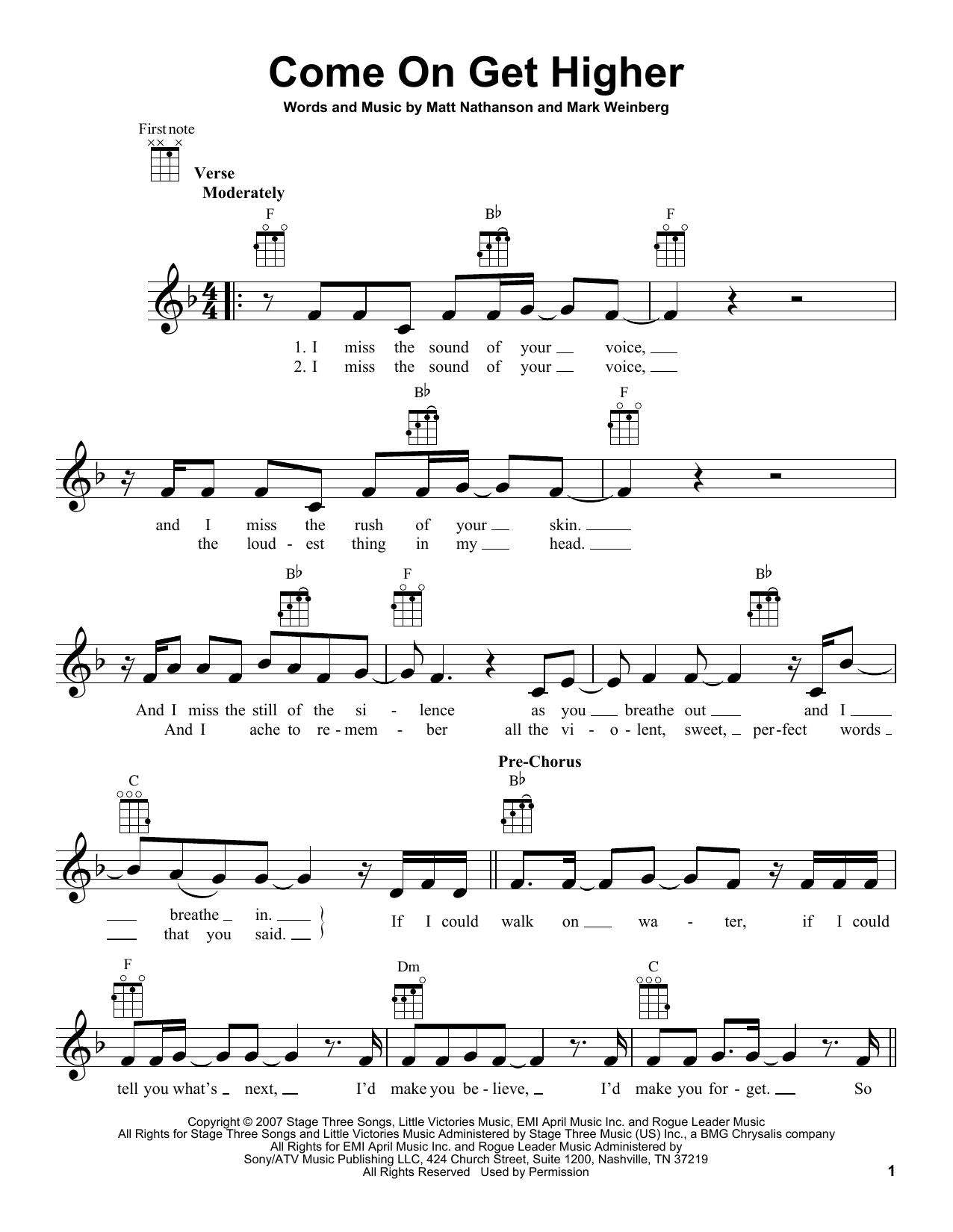 Product gallery: Page 1 of 1 Come On Get Higher, Matt Nathanson