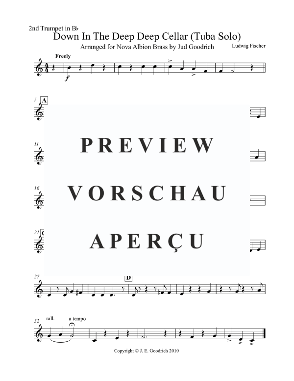 Product gallery: Page 6 of 10 Down in the Deep Deep Cellar, , Brass Quintet