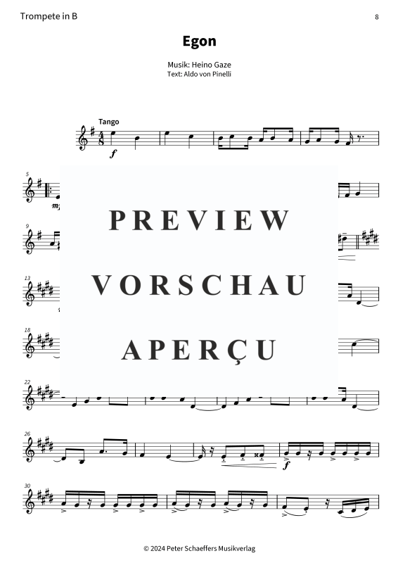 Produktgalerie: Seite 10 von 11 Egon - Schwungvoller Tango-Schlager, Friedel Hensch & Die Cypres, Blechbläser Quartett