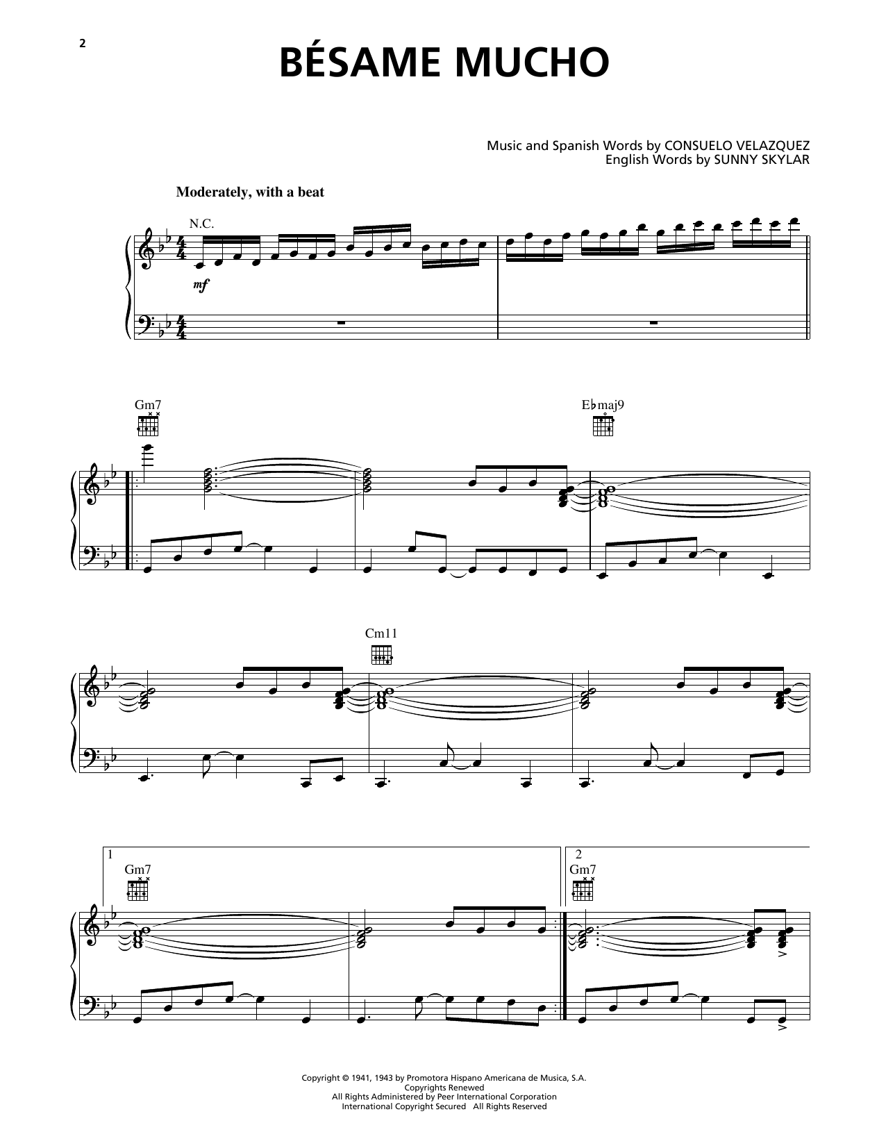 Produktgalerie: Seite 1 von 1 Bésame Mucho (Kiss Me Much), Luis Miguel, Gesang, Gitarre, Klavier