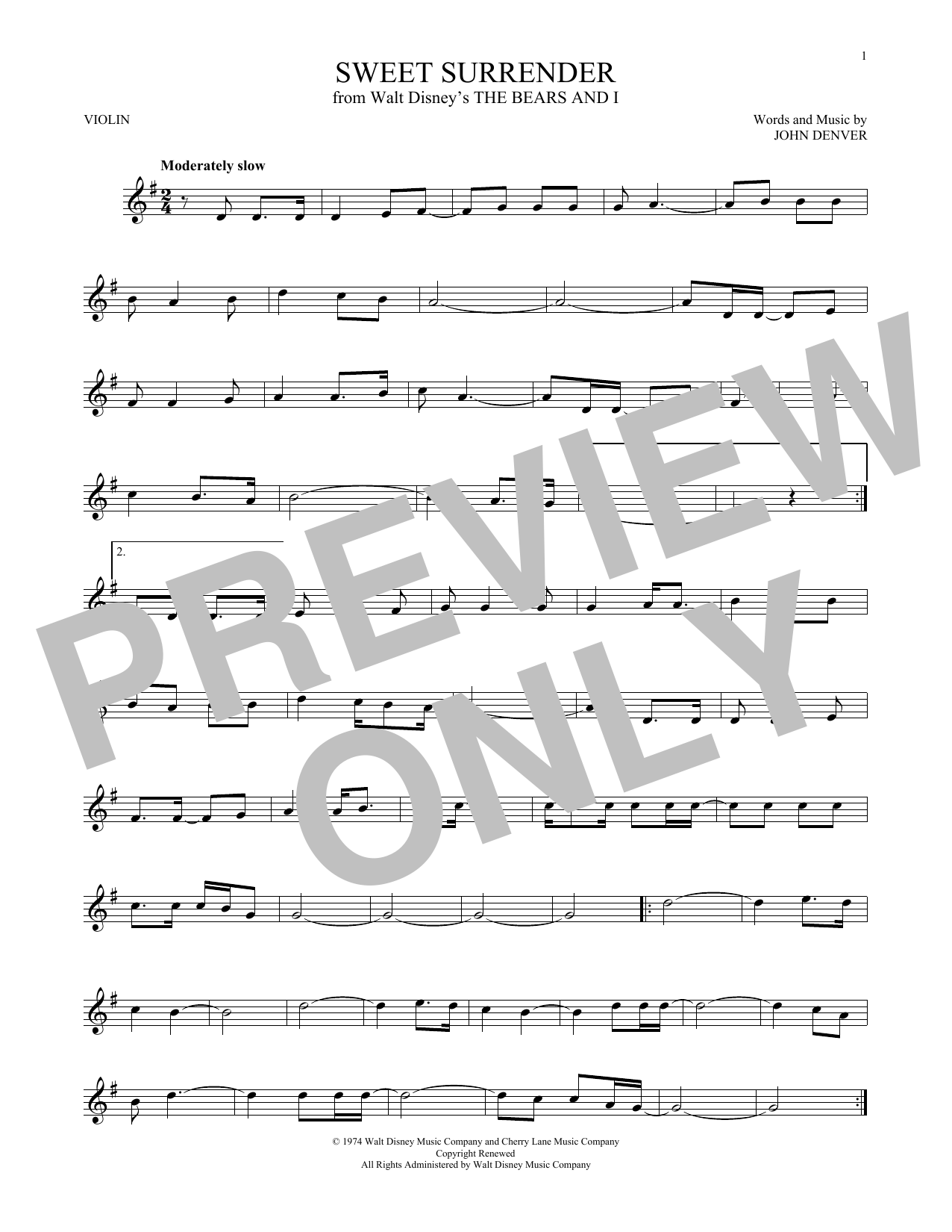 Product gallery: Page 1 of 1 Sweet Surrender, John Denver