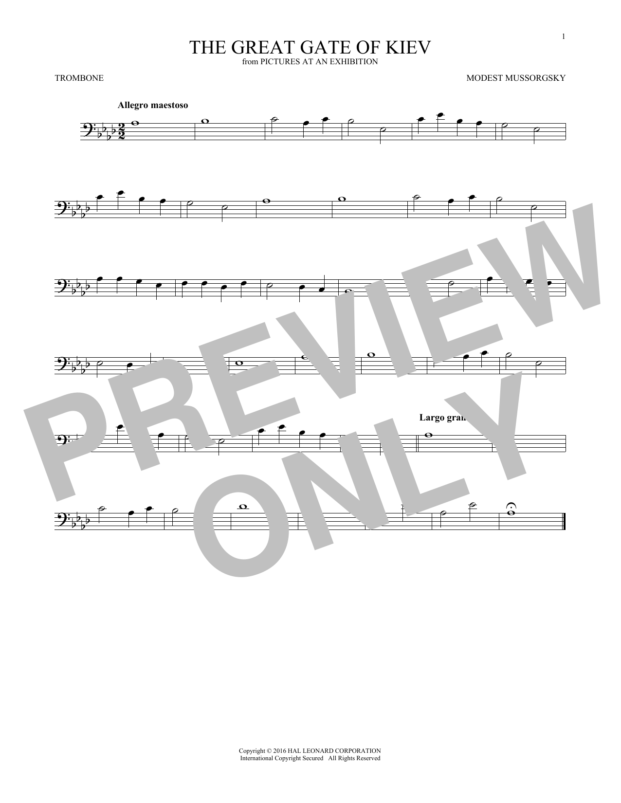 Product gallery: Page 1 of 1 Great Gate Of Kiev, Modest Mussorgsky