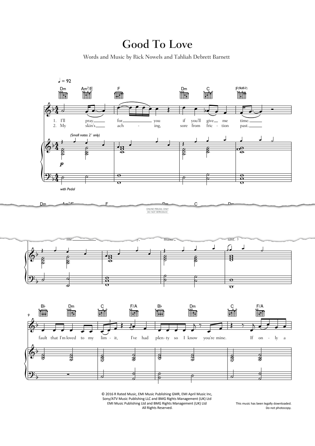 Produktgalerie: Seite 1 von 1 Good To Love, FKA Twigs, Gesang, Gitarre, Klavier