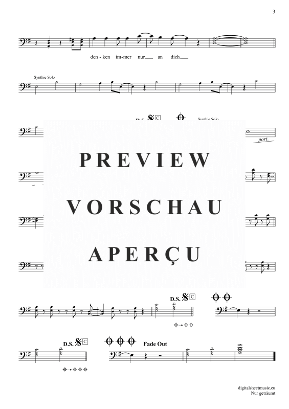 gallery: Nur geträumt, Nena, Posaune / Bariton