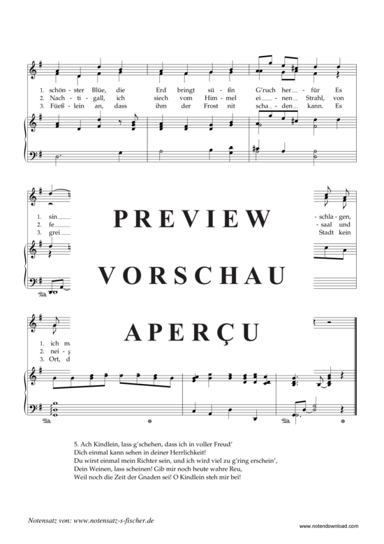 Product gallery: Page 3 of 3 Es blühen die Maien , , Piano and Voice