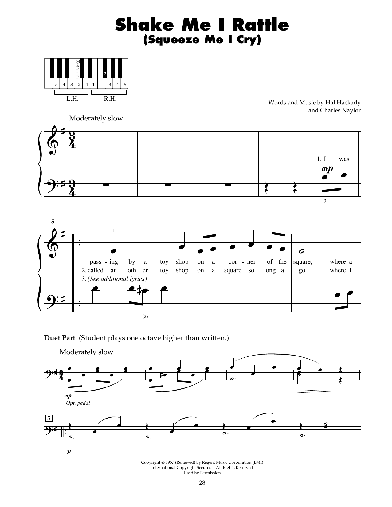 Produktgalerie: Seite 1 von 1 Shake Me I Rattle (Squeeze Me I Cry), Charles Naylor, Klavier