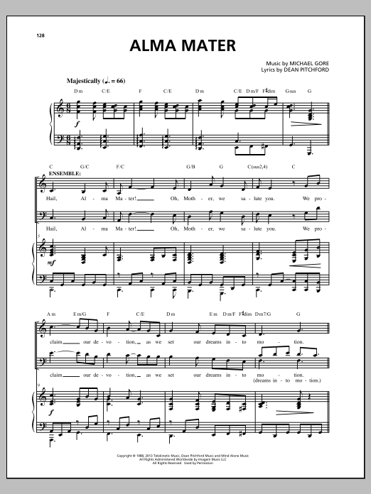 Produktbild zu: Alma Mater (from Carrie The Musical)