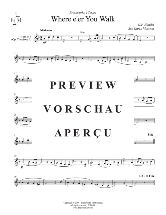 Produktgalerie: Seite 5 von 9 Where you walk, , (2xTrompete in B, Horn in F, Posaune)