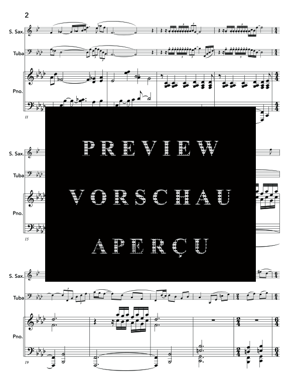 Produktgalerie: Seite 6 von 11 Mile Marker 78, , (Trio Sopran Saxophon, Tuba und Klavier)
