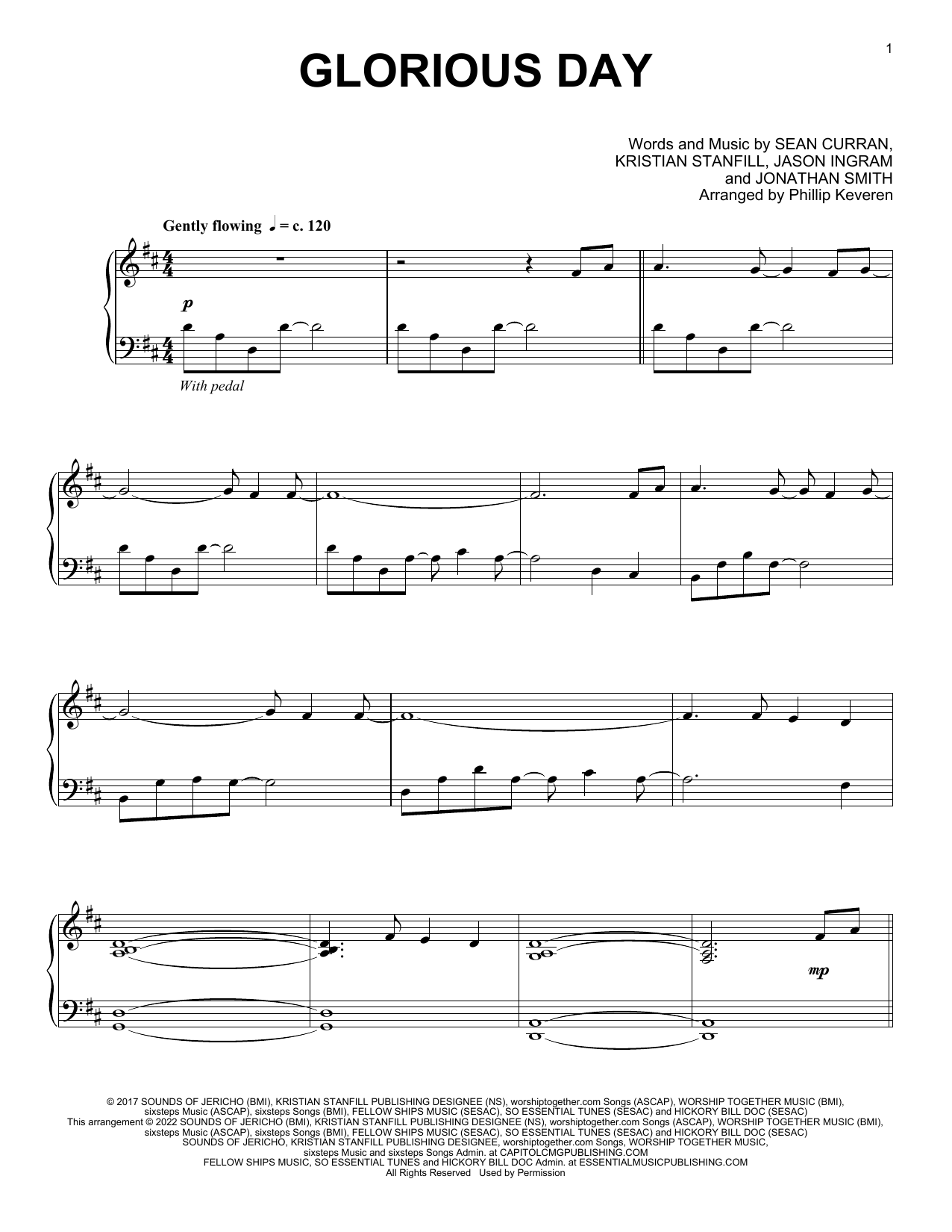 Product picture to: Glorious Day (arr. Phillip Keveren)