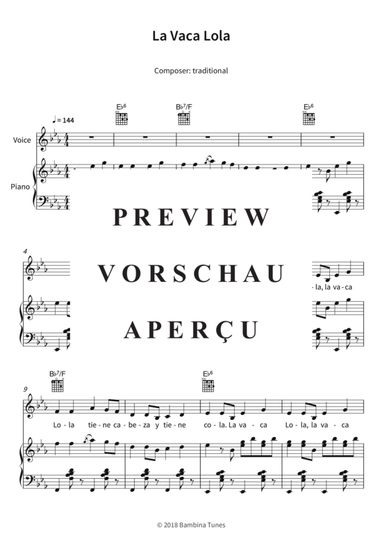 Produktgalerie: Seite 4 von 6 La Vaca Lola, , (Gesang + Klavier, Gitarre)