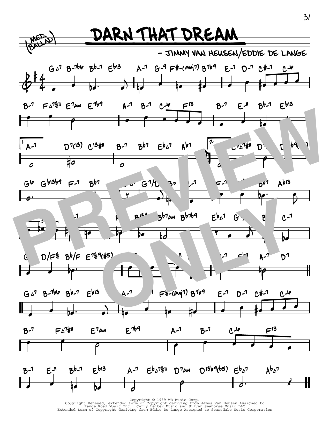 Produktbild zu: Darn That Dream (arr. David Hazeltine)