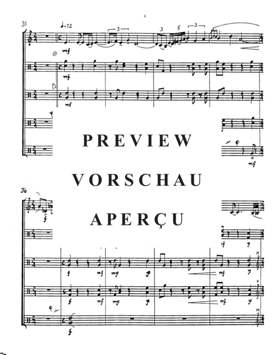 Product gallery: Page 8 of 21 Escapade , , (alto saxophone solo and 4 percussionists)