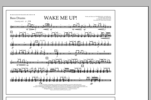 Produktbild zu:  Wake Me Up! - Bass Drums - Tom Wallace