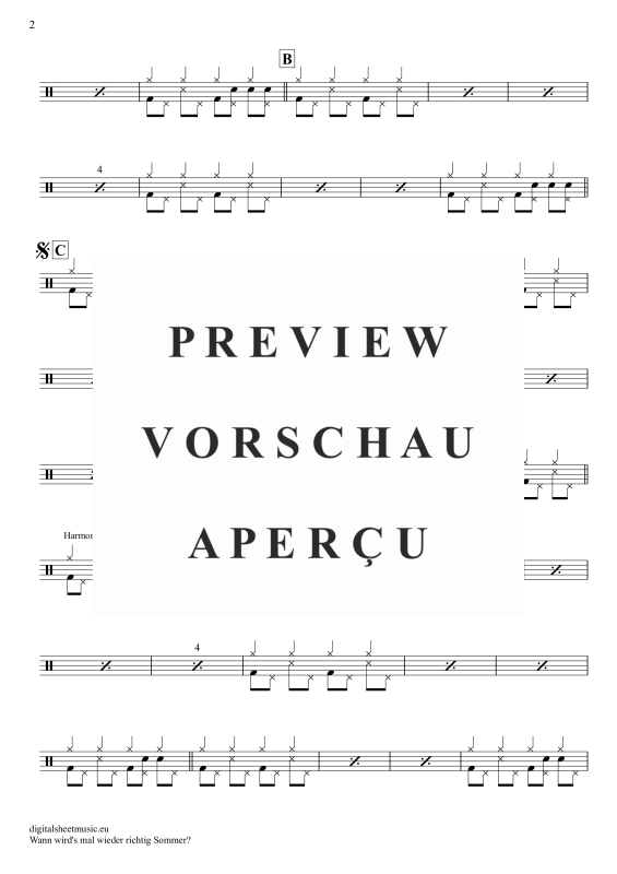 gallery: Wann wird’s mal wieder richtig Sommer , Carrell, Rudi, Drums