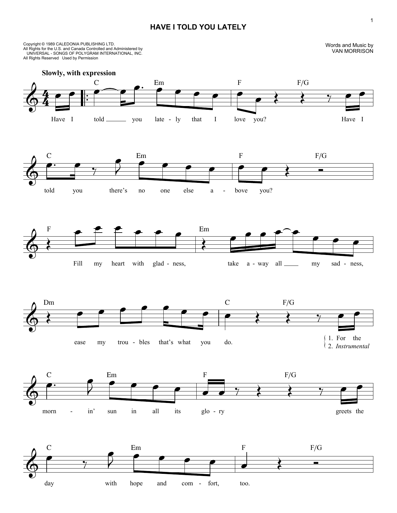 Produktgalerie: Seite 1 von 1 Have I Told You Lately, Van Morrison