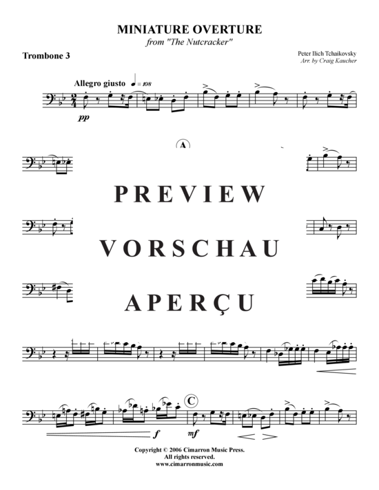 Product gallery: Page 10 of 13 Miniature Ouvertüre , , (Trombone Quartet)