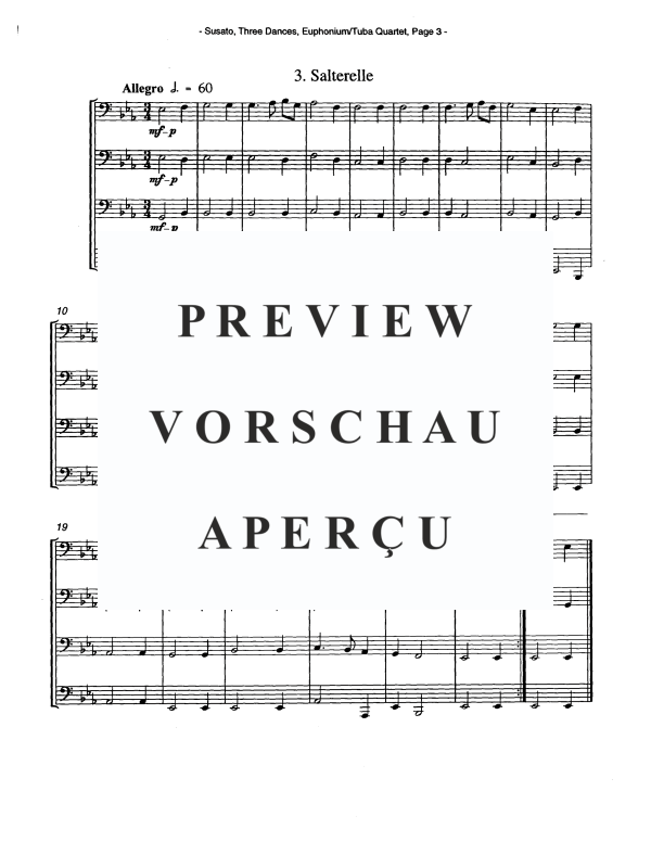 Produktgalerie: Seite 6 von 10 Drei Tänze, , Tuba Quartett EETT