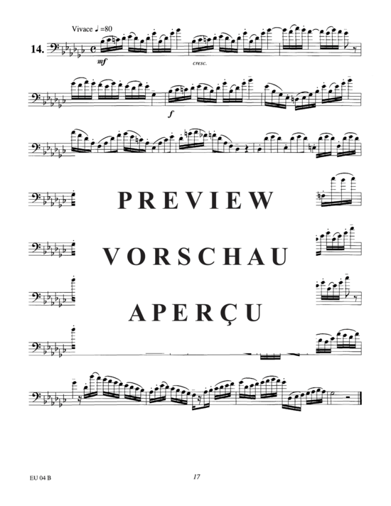 Product gallery: Page 21 of 21 Etudes for Euphonium, Vol. 4 , , (Euphonium Solo)