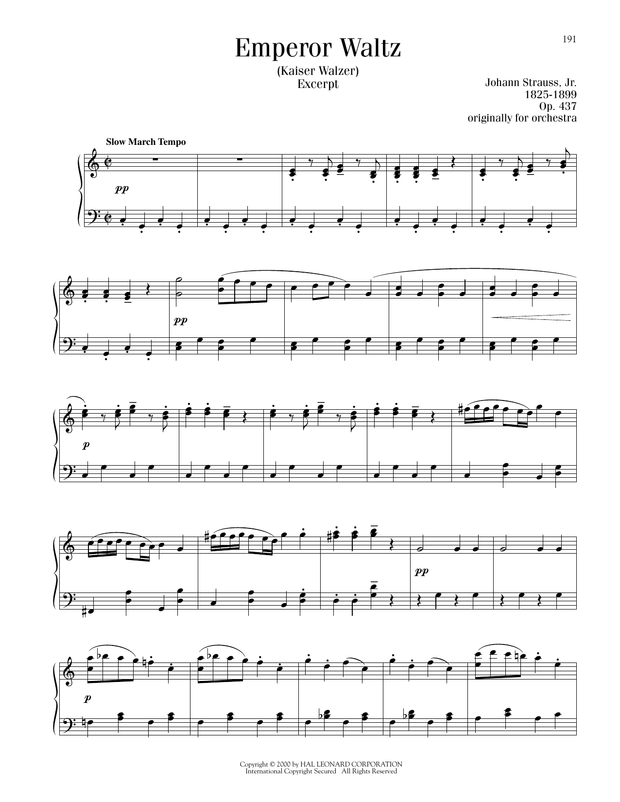Product picture to: Emperor Waltz, Op. 437