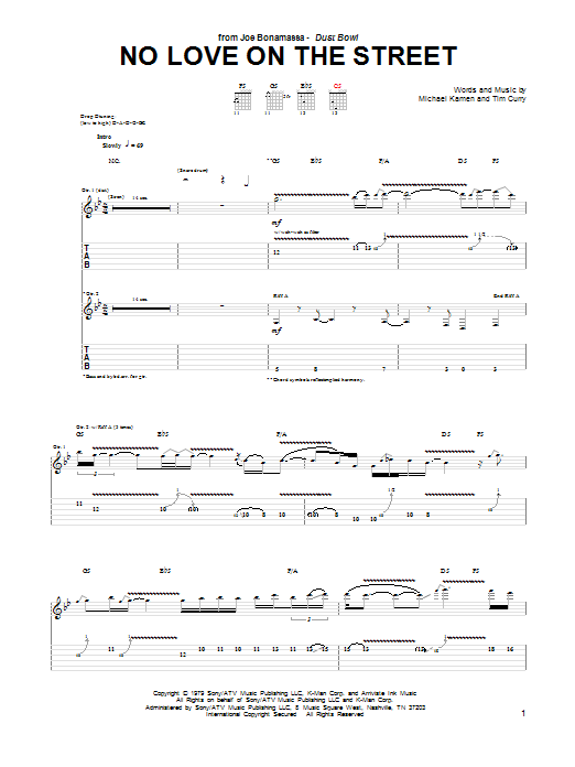 Product gallery: Page 1 of 1 No Love On The Street, Joe Bonamassa