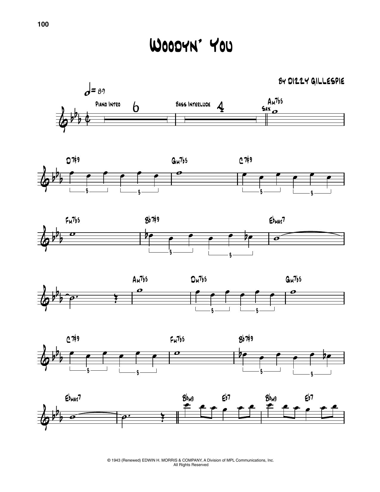 Produktgalerie: Seite 1 von 1 Woody 'n You, Dizzy Gillespie, Trompete