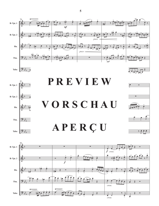 Produktgalerie: Seite 7 von 21 Adagio and Fugue in c minor , , (Blechbläser Quintett)