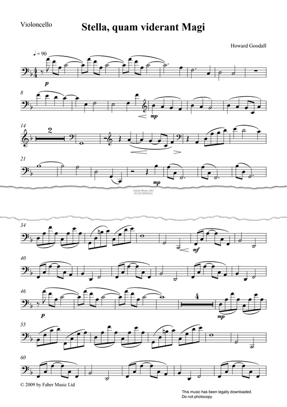 Produktgalerie: Seite 1 von 1 Stella Quam Viderant Magi, Howard Goodall, Violoncello