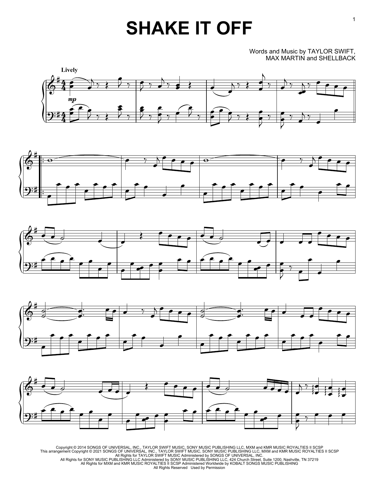 Produktbild zu: Shake It Off [Classical version]