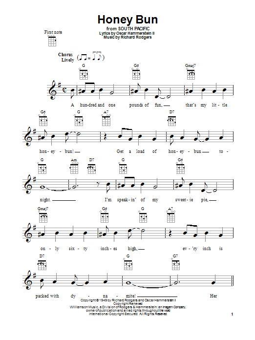 Product gallery: Page 1 of 1 Honey Bun, Rodgers & Hammerstein