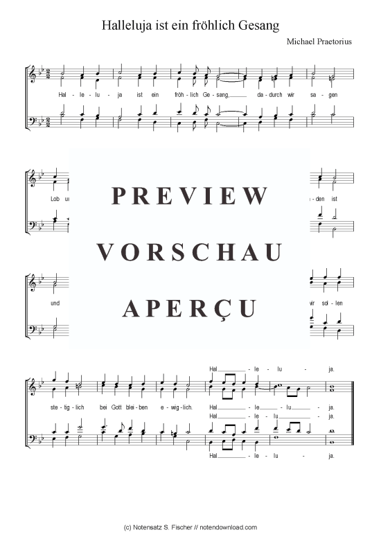 Product picture to: Halleluja ist ein fröhlich Gesang Michael Praetorius
