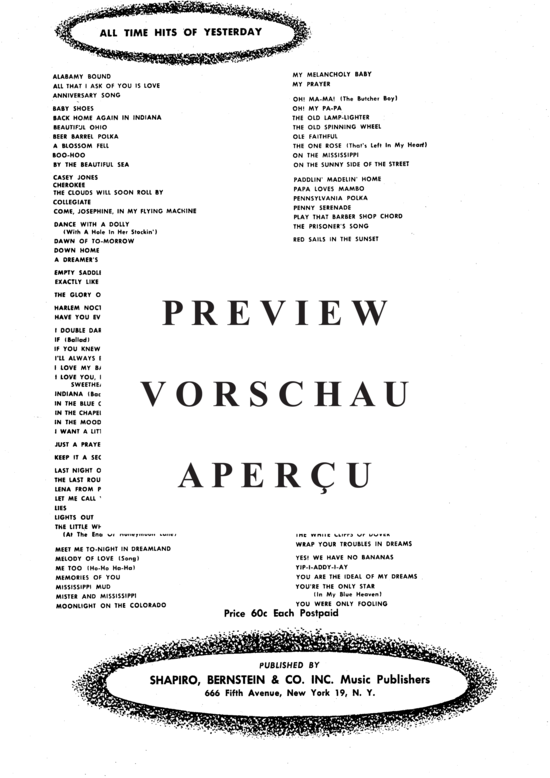 Produktgalerie: Seite 5 von 8 There Goes That Song Again  , Popular Standard, Klavier und Gesang