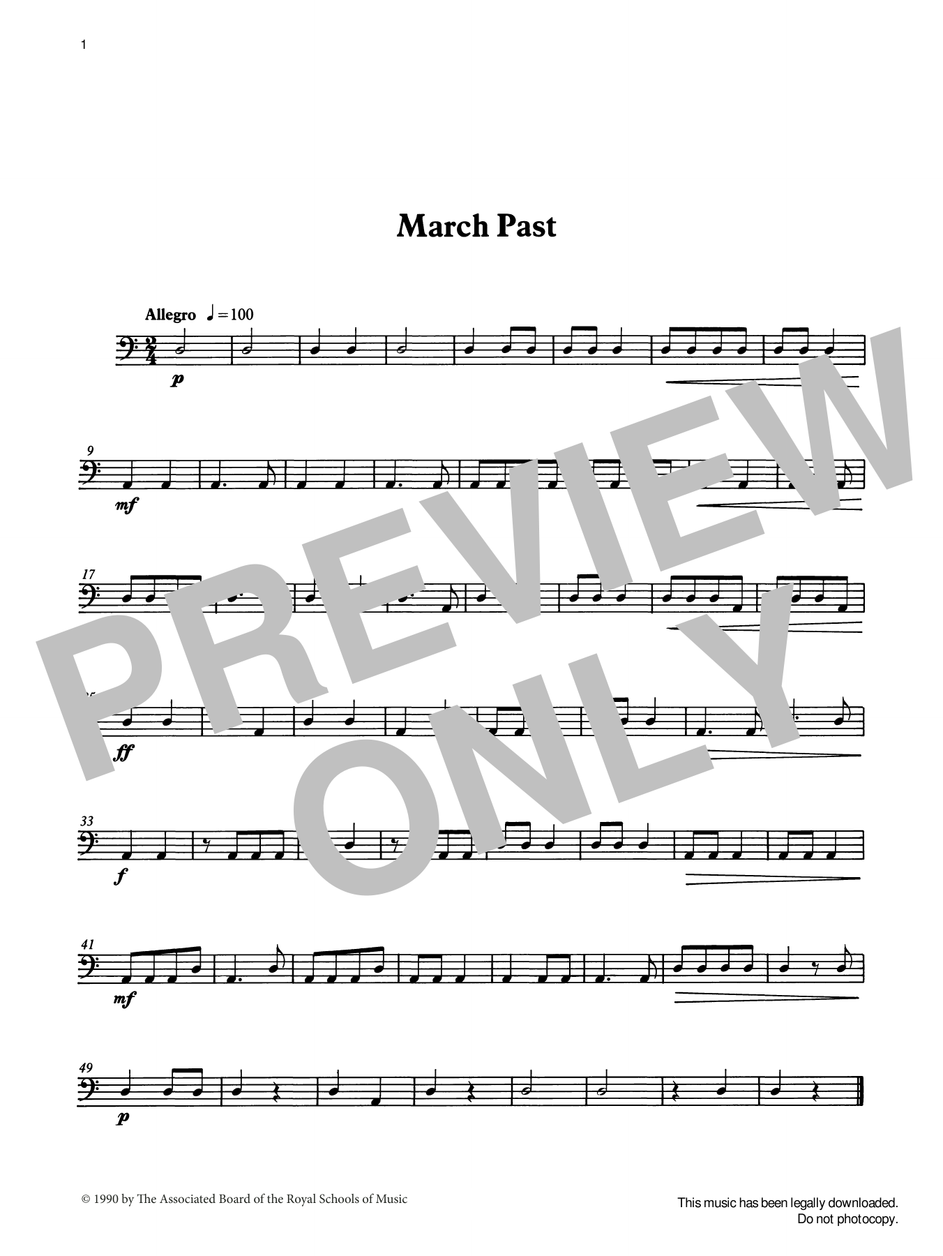 Produktgalerie: Seite 1 von 1 March Past from Graded Music for Timpani, Book I, Ian Wright, Percussion