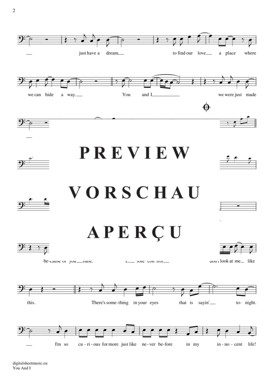 Product gallery: Page 3 of 4 You and I , Scorpions, (Posaune / Bariton)