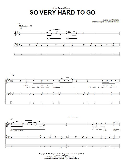 Produktgalerie: Seite 1 von 1 So Very Hard To Go, Tower Of Power, E-Bass